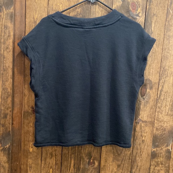 Maeve by Anthropologie oversized v-neck capped sleeve - Picture 2 of 8